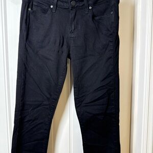 PAIGE‎ Verdugo Crop Black Overdye Skinny Jeans Size 28 | Made in USA